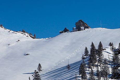 Im Winter ist das Rotwandgebiet ein beliebtes Ziel für Skitouren