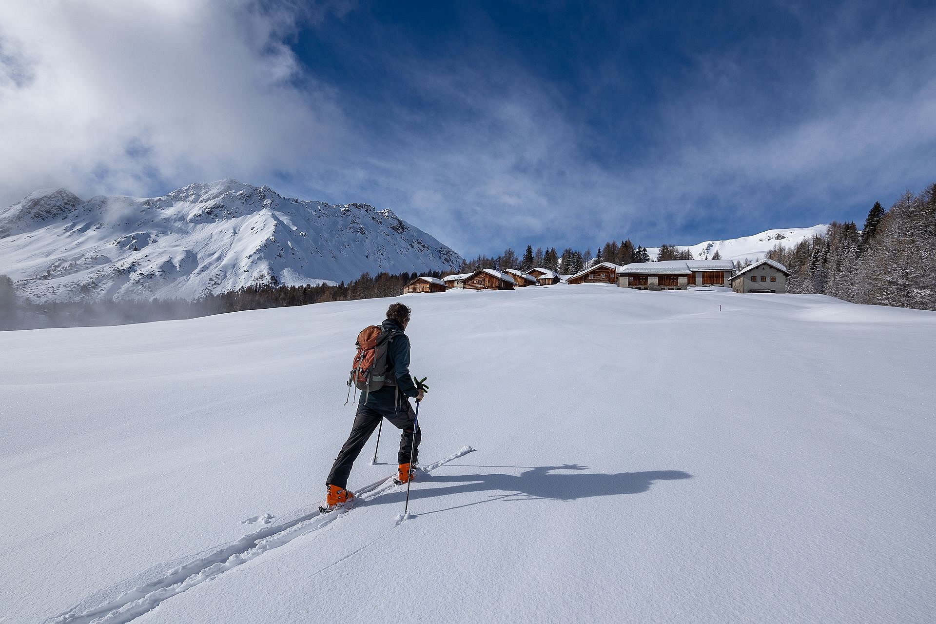 Traumhafte Kulisse mit dem Piz Toissa