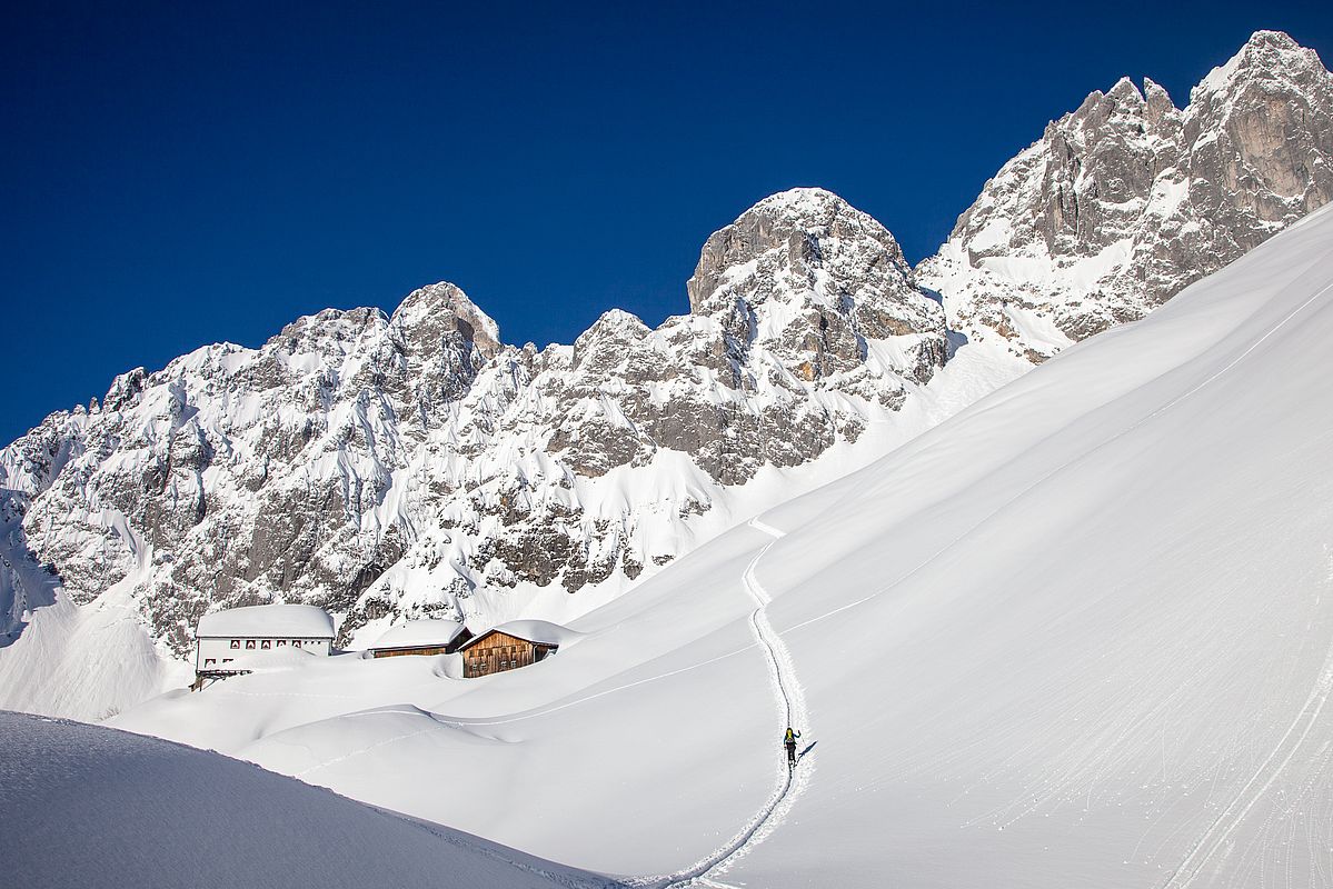 Bilderbuch-Winterlandschaft an der Gruttenhütte