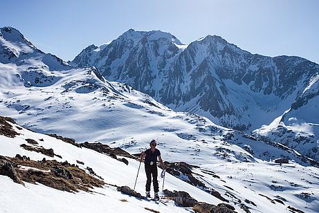 Im Hintergrund Pfitscher Joch und Hochfernerspitze