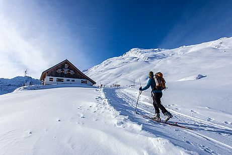 Aufstieg zur Potsdamer Hütte