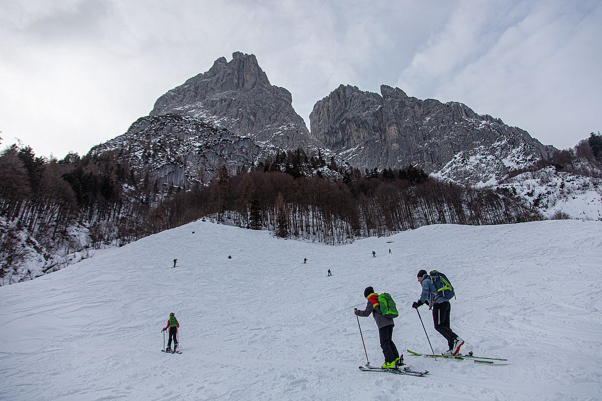 Aufstieg über die Russenleite hinter der Griesneralm