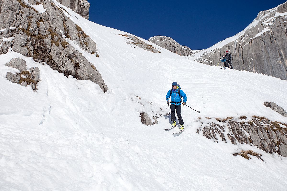 Steilstufe in den Eisgraben