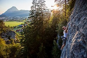 Abendlicht an der Geisterschmiedwand