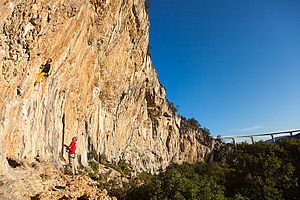 Klettergebiet Osp in Slowenien im Großraum von Triest