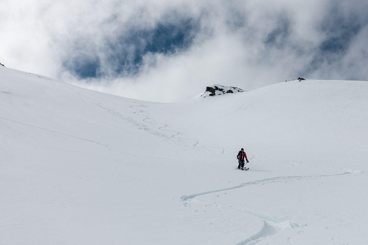 Alternativer Powder in der Abfahrt