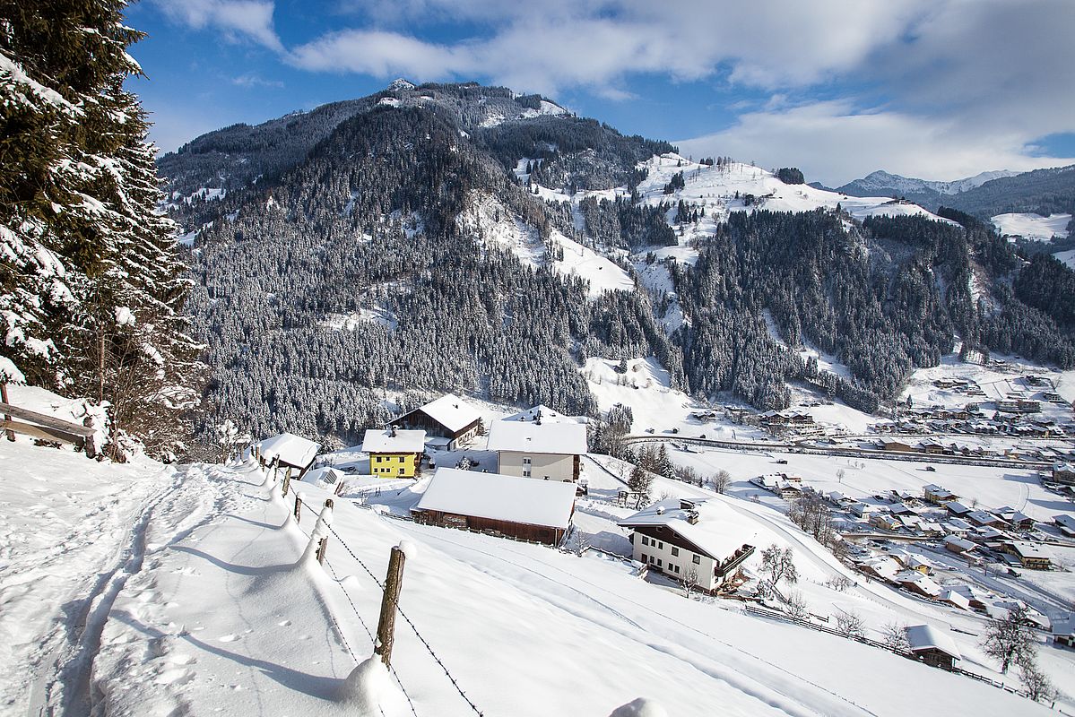 Ab dem Talgrund von Großarl beste Skitourenbedingungen.