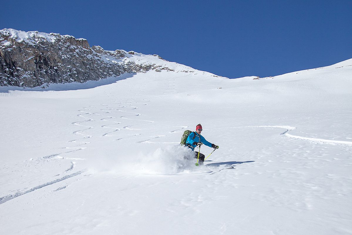 Lange und feine Abfahrt von der Rainbachspitze 