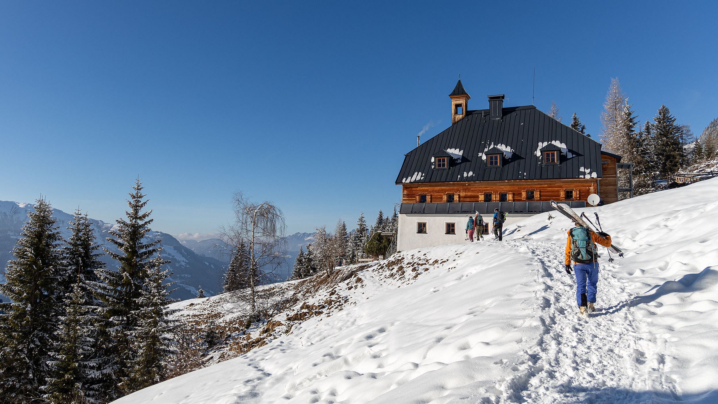 Die Bochumer Hütte im Wiesenegggraben