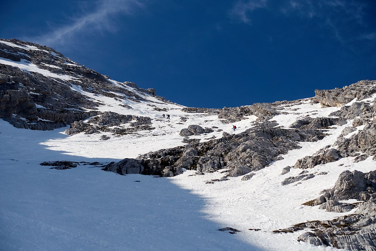 Die felsige Steilstufe im Oberkar