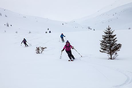 Abfahrt vom Trunajoch nach Trins im Gschnitztal