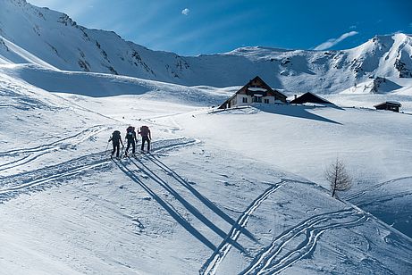 Aufstieg zur Scheibenspitze an der Blasigler-Hochalm