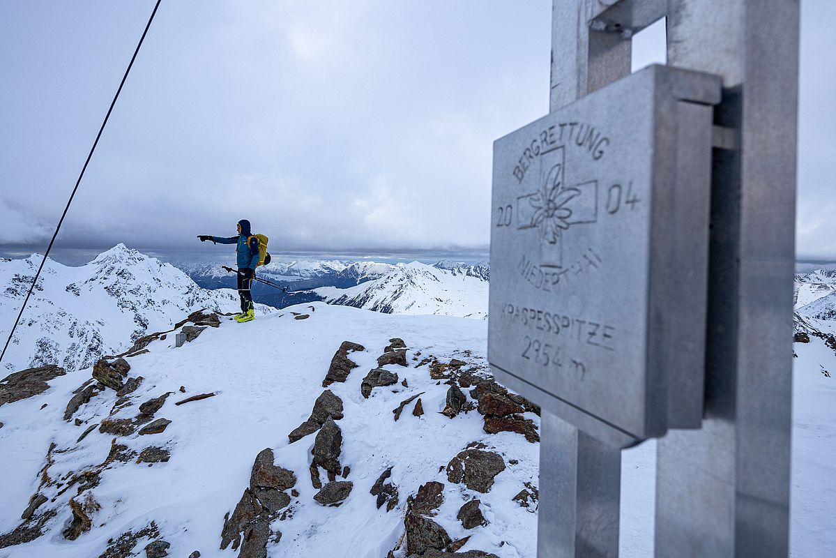 Anschließend geht's noch auf die Kraspesspitze