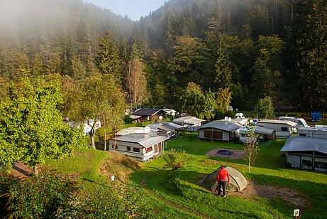 Der Campingplatz im Kirschnitztal