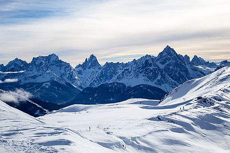 Blick vom Markinkele in die Sextener Dolomiten