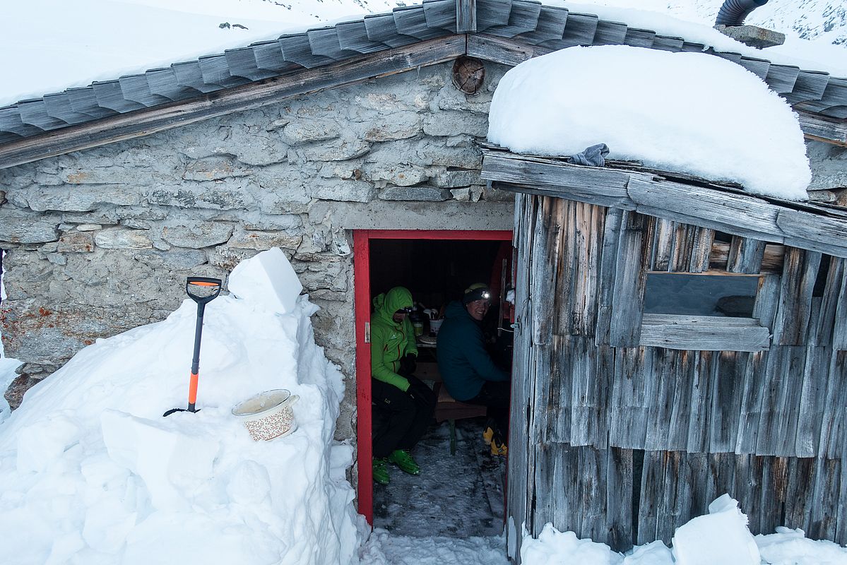 Winterraum der Richterhütte