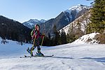 Tragfähige Schneedecke an der Trockenbachalm