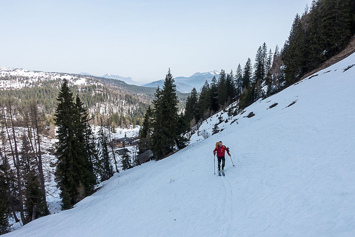 Aufstieg oberhalb der Stallenalm 