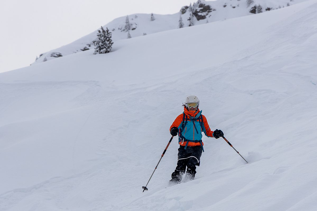 Danach dafür reiner Genuss bei 20-30 cm Pulverschnee