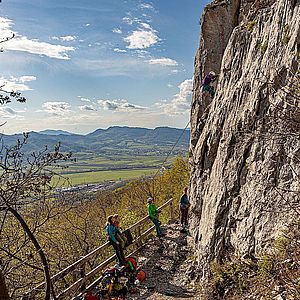 Der Sektor Pikapolonica in Vipava ist gut für Einsteiger geeignet