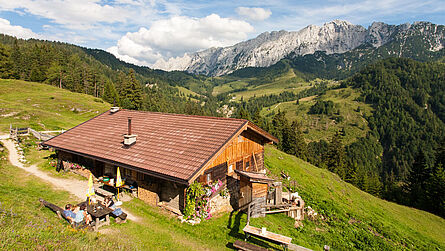 Blick vom Brentenjoch zum Scheffauer