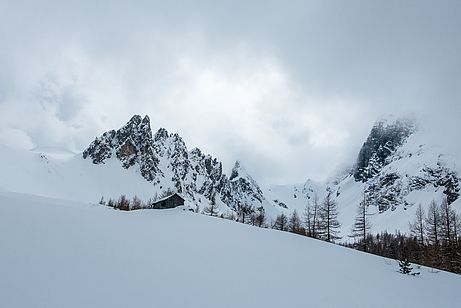 Aufstieg in die "Hölle" zur Felsenkarspitze