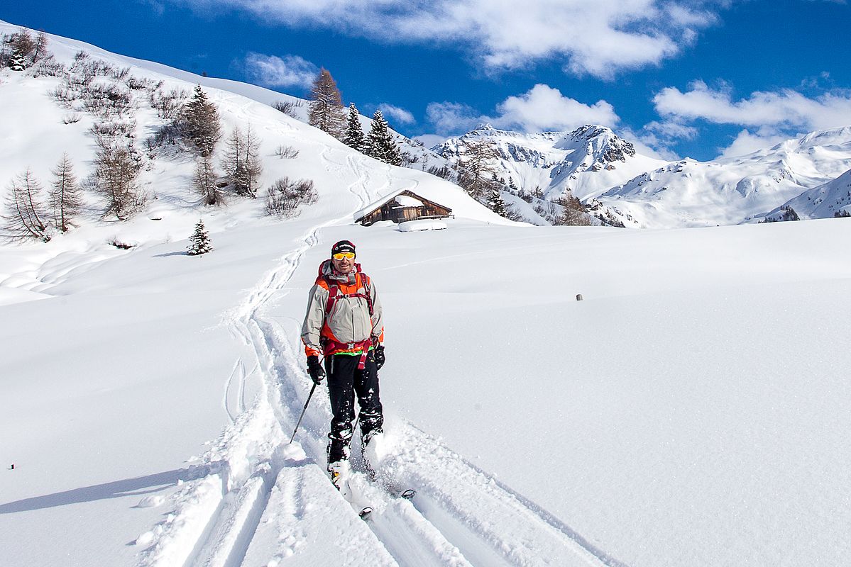 Abfahrt vom Nördlichen Schober zur Peeralm