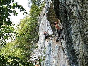 Stefan sucht noch nach der Lösung für "Via dei Santi" 7b