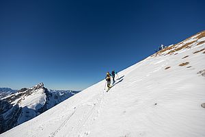 Kurz vor dem Gipfel der Seekarlspitze