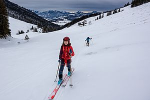 Ab der Kleinmoosenalm war es dann etwas verblasen