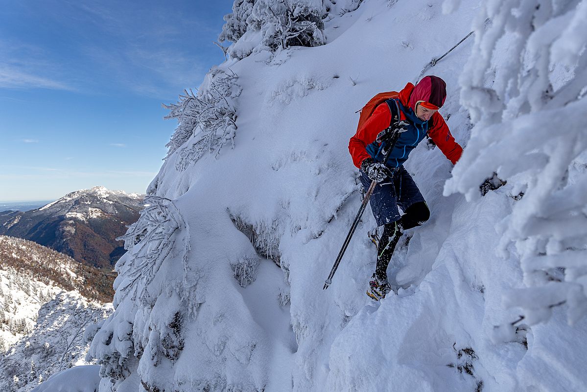 Alpiner Abstieg über den Nordwandsteig