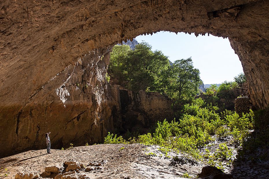 Die eindrucksvolle Grotte von Osp