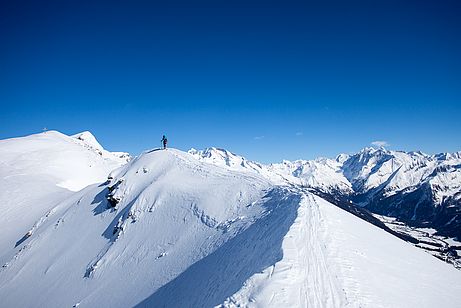 Am Gipfelgrat der Flatschspitze