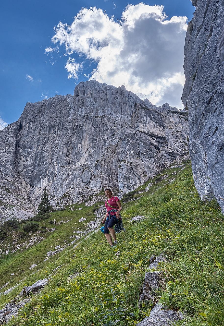 Abstieg im Wildanger