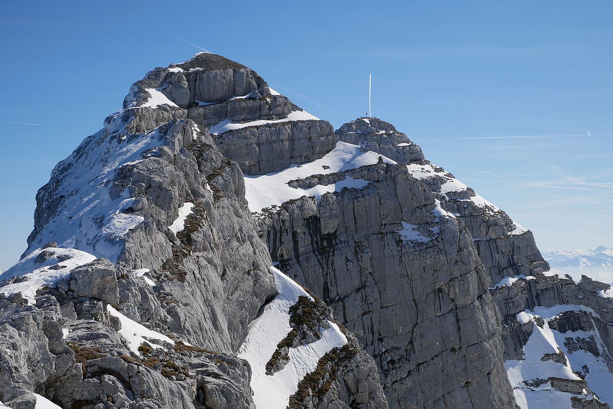 Das Guffert-"Gipfelfoto" vom Westgrat aus