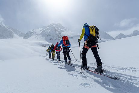 Aufstieg aus dem Skigebiet zum Linken Fernerkogel