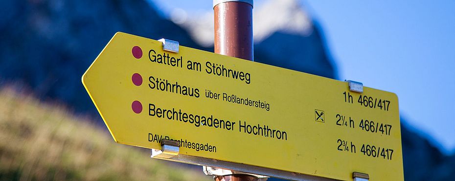 Weiterführende Informationen für die Berchtesgadener Alpen