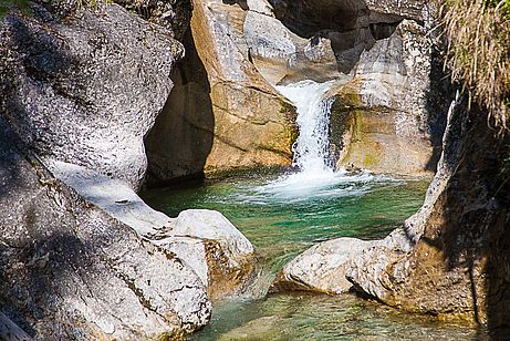 Am Eingang der Gießenbachklamm