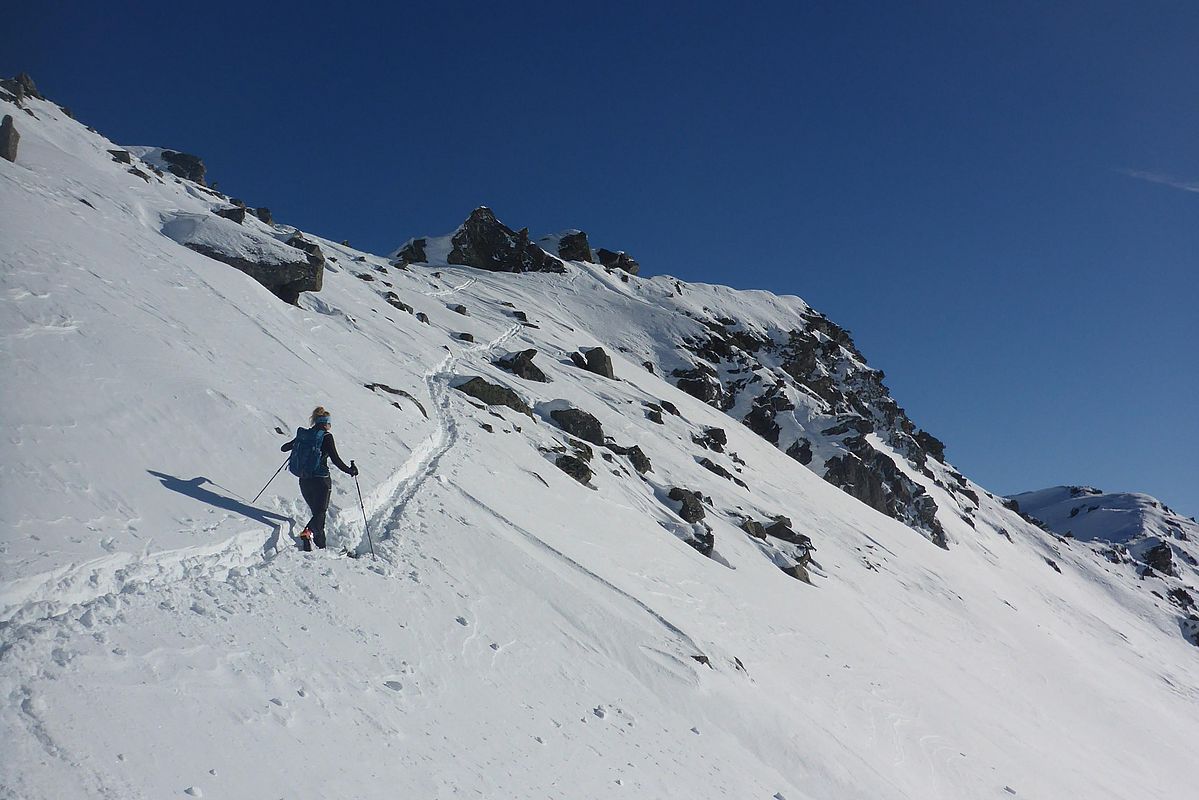 Die Scharte zur Aleitenspitze