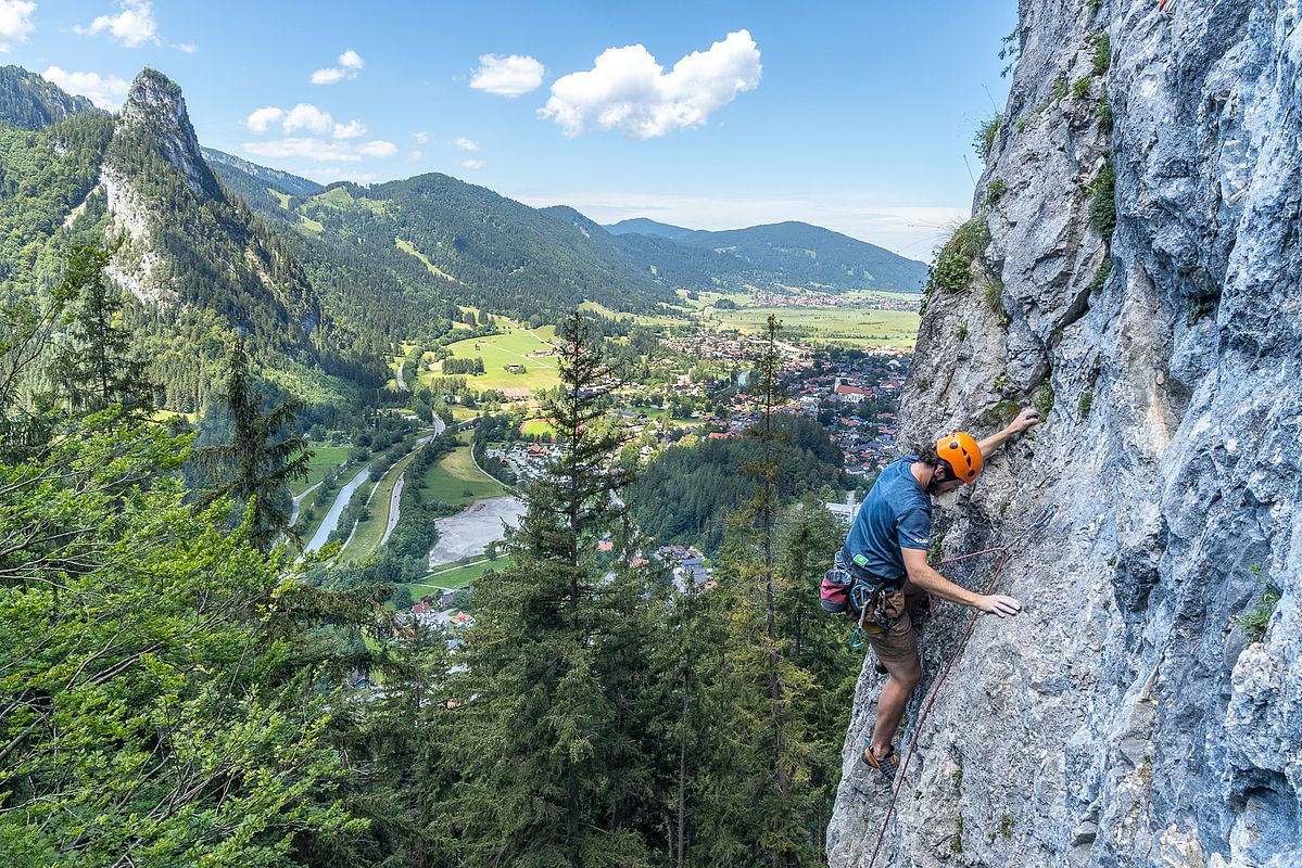 Schöner Blick vom Schaffelberg über Oberammergau