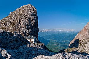 Das Riemannhaus in der Ramseider Scharte im Steinernen Meer