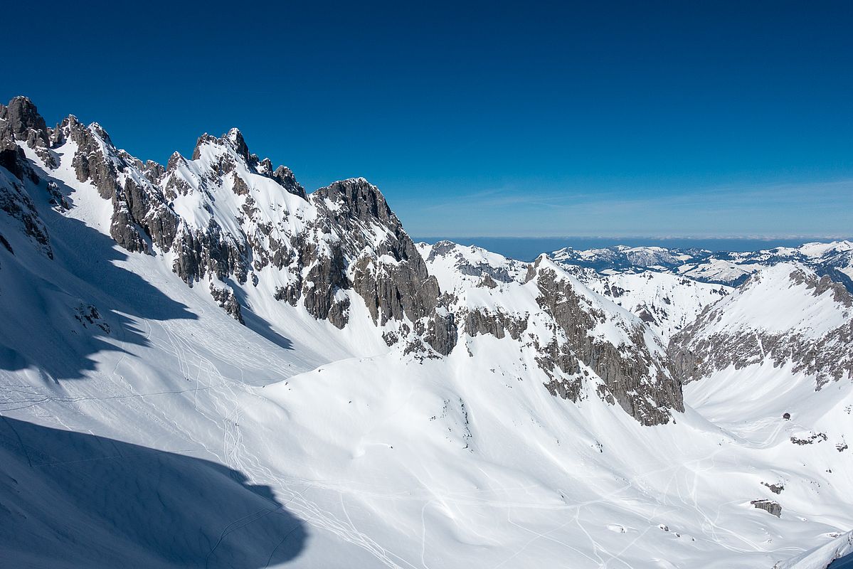 Am Goingertörl war am meisten Betrieb, aber auch zum Schönwetterfensterl sind viele Tourengeher aufgestiegen. 