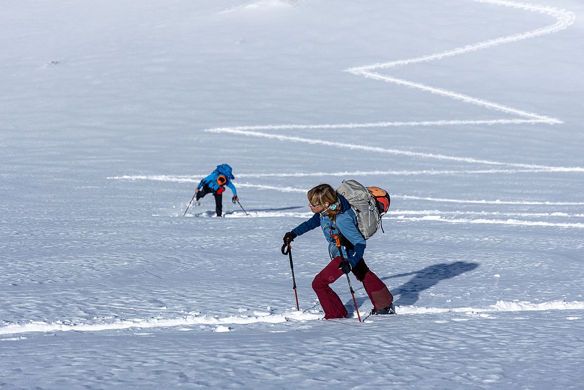 Spitzkehren von oben