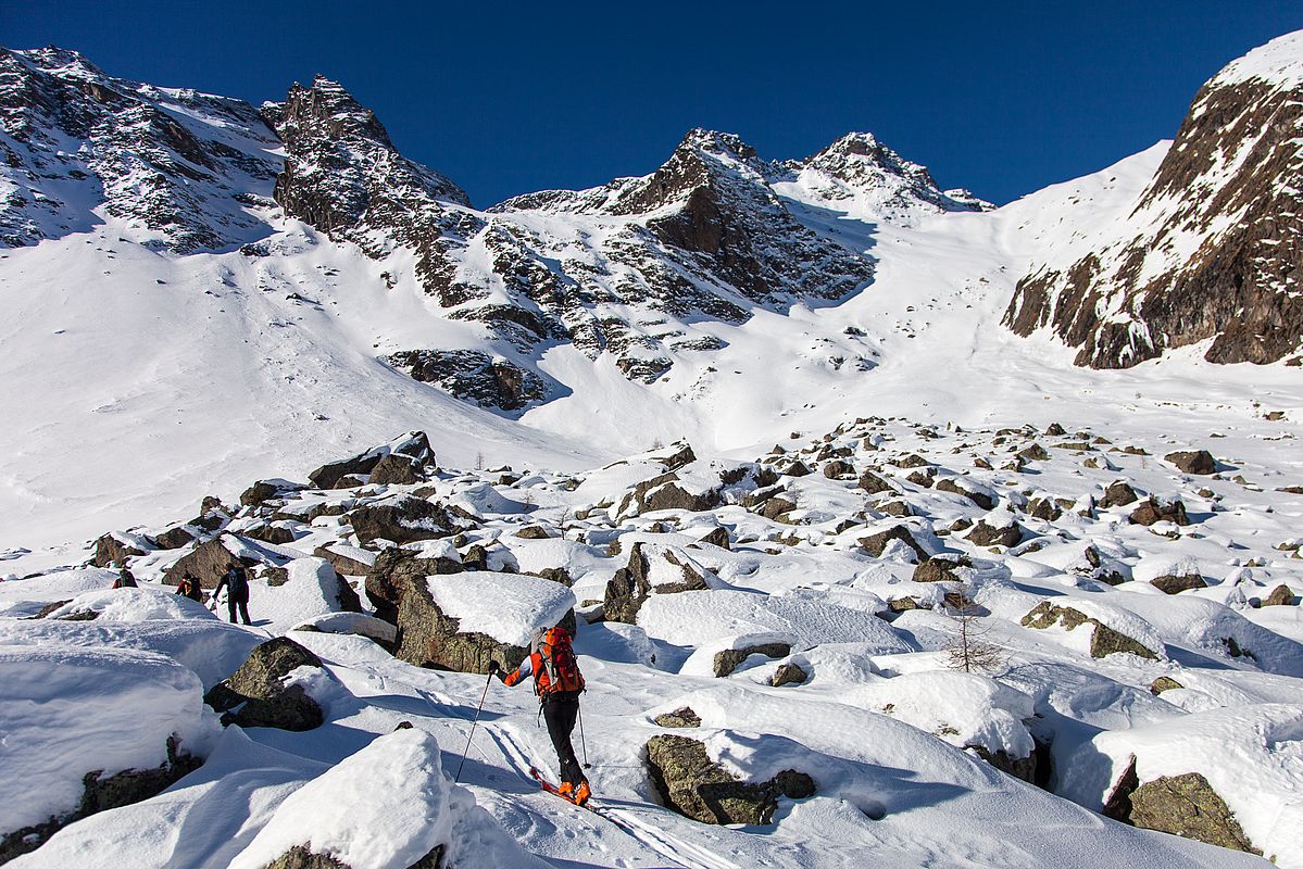 Grandiose Landschaft oberhalb der Gampernunalm