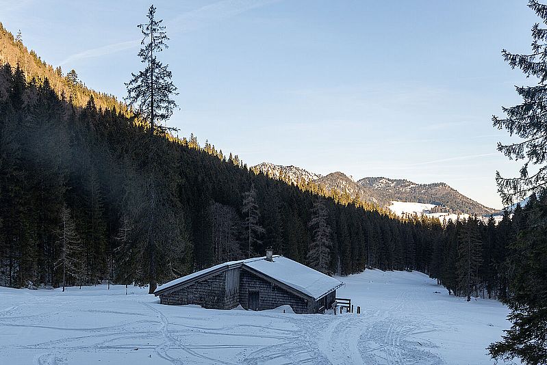 Schattiges Loch an der Eckaualm