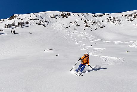 Tolle Abfahrt vom Saalkogel in Richtung Hinterglemm