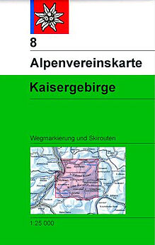 Alpenvereinskarte Kaisergebirge