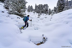 Schaut schon schön winterlich aus - im Gelände fehlt aber noch die Unterlage