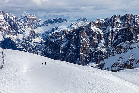 Traumhafte Landschaft im Aufstieg zum Zendleser Kofel 