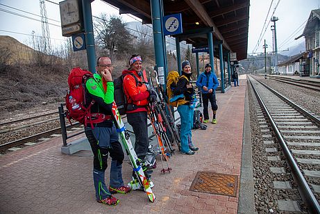 Bahnhof Sterzing bei der Rückfahrt zum Ausgangspunkt